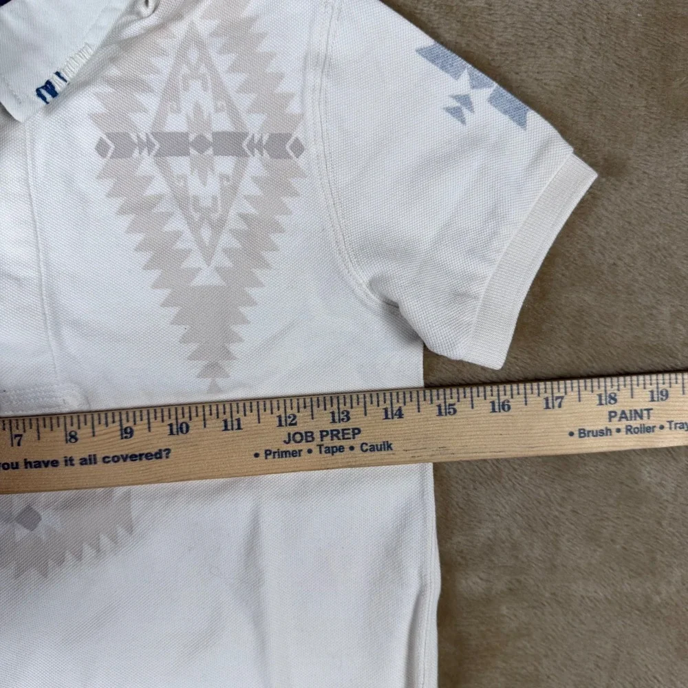 Polo Ralph Lauren Boys Size 7 White Piece Dyed Mesh Novel Rug Polo Shirt NWT